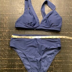 Cupshe Deep Blue Bikini Set